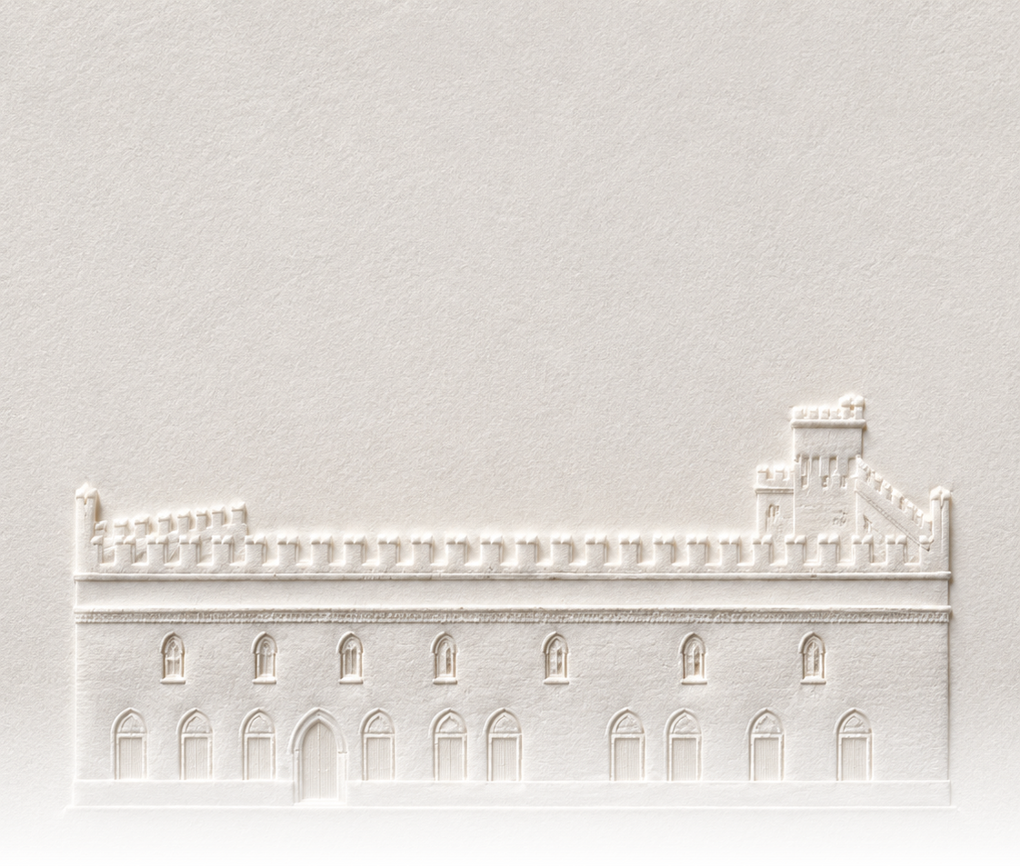 Embossed elevation of Palazzo de' Rossi